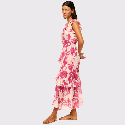 Misa Kidada Dress - Fuschia Floral