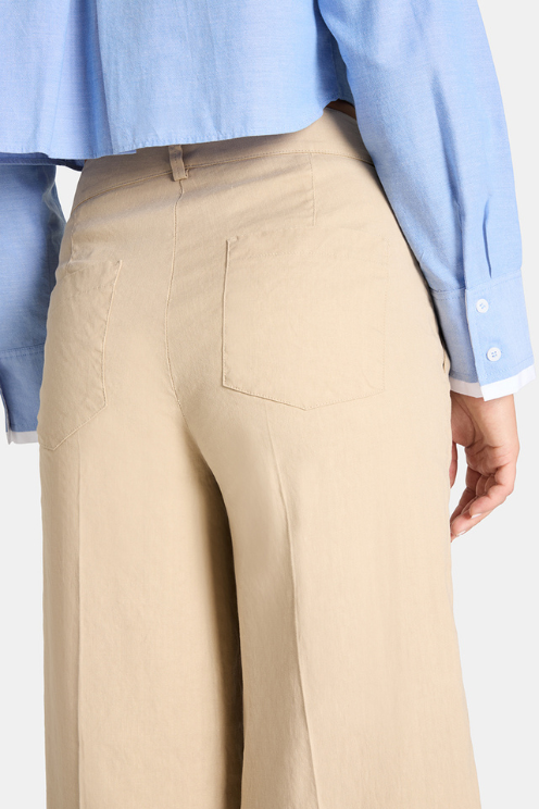 Cara Linen Wide Crop Pant