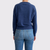 Repeat Classic Fit Blue V-Neck Sweater