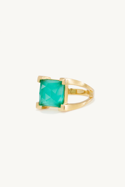 Mini Plaza Ring - Banyan Green