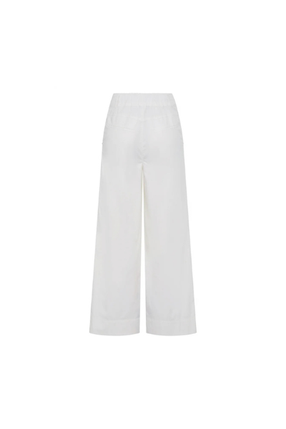 Wide Leg Cotton Trousers