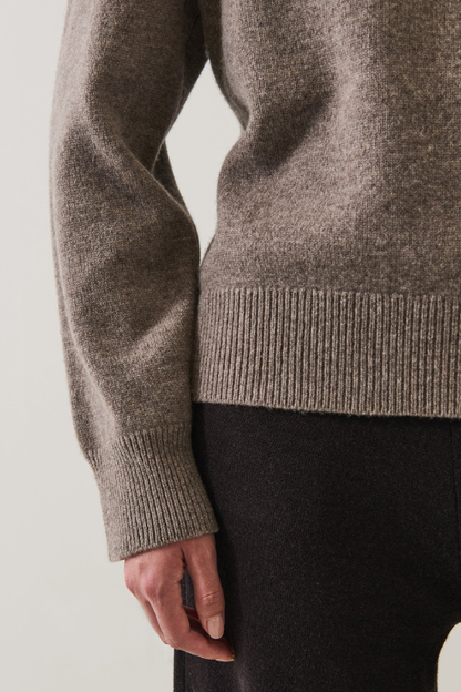 Merino Cashmere Boyfriend Crew