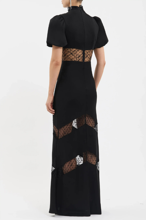 Noire Short Sleeve Gown