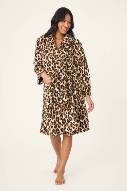 Holiday Dreams Leopard Print Robe