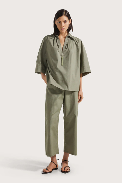 Stretch Cotton Poplin Shirt