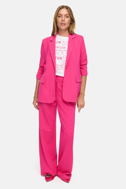 3/4 Sleeve Jersey Blazer