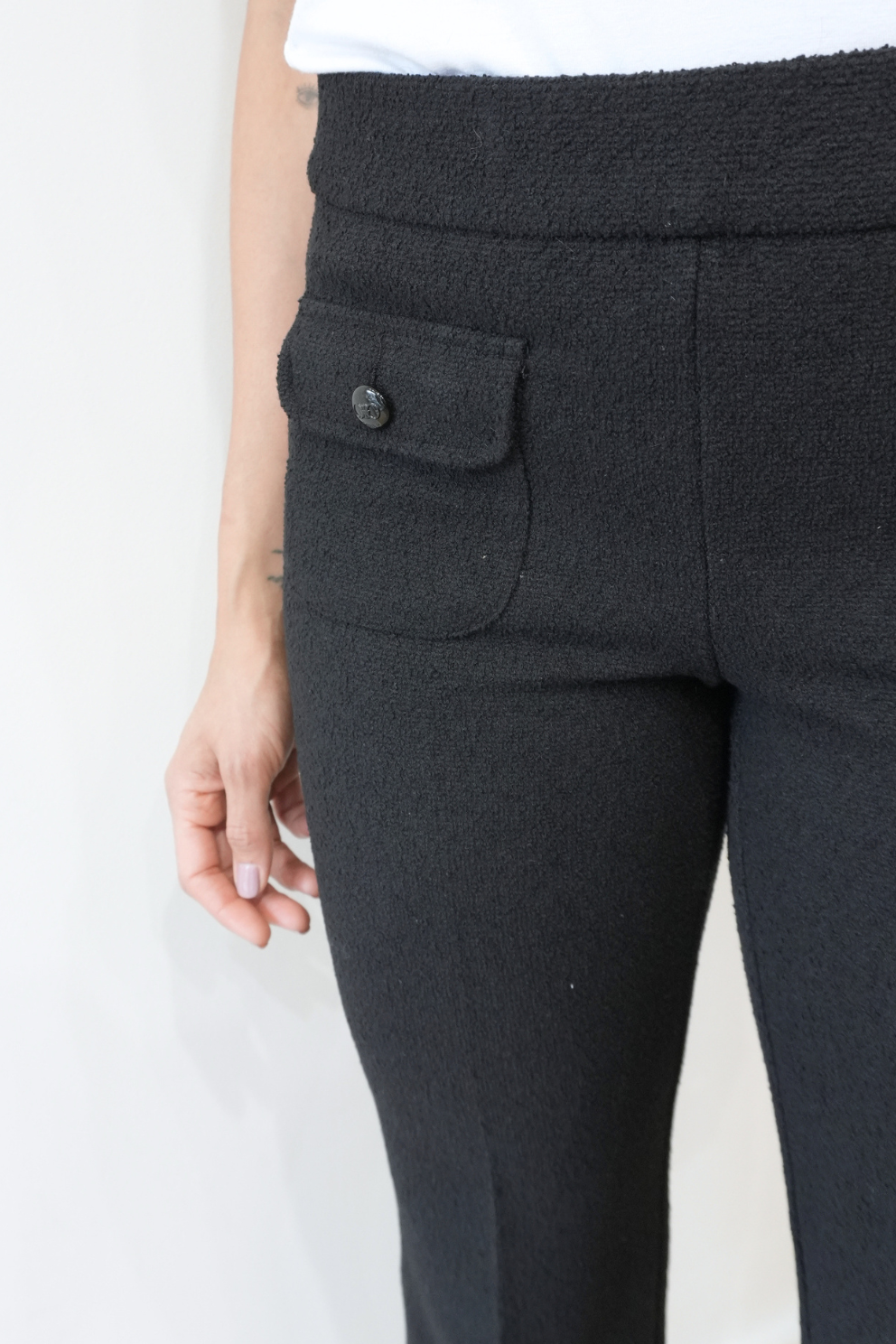 Faith Feather Trim Trousers