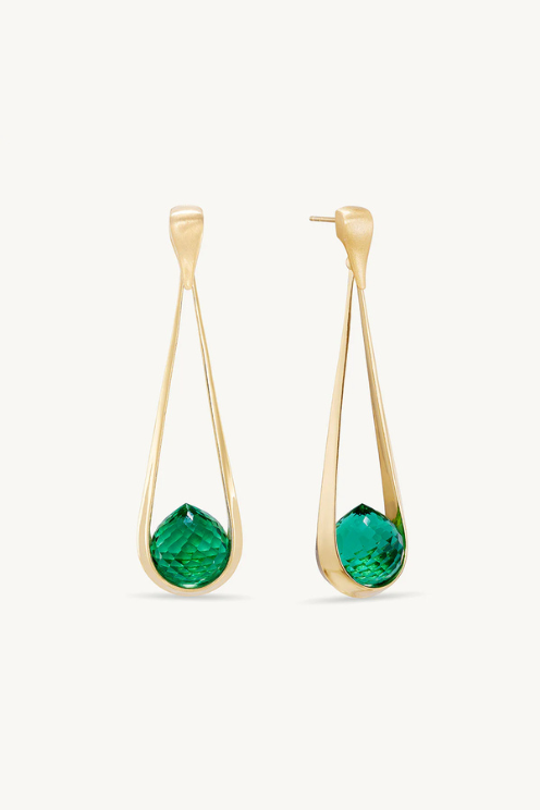 Samui Earrings - Banyan Green