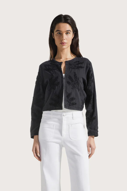 Embroidered Cotton Linen Jacket