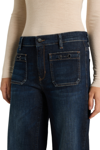 Ada Patched Pocket A-line Jean