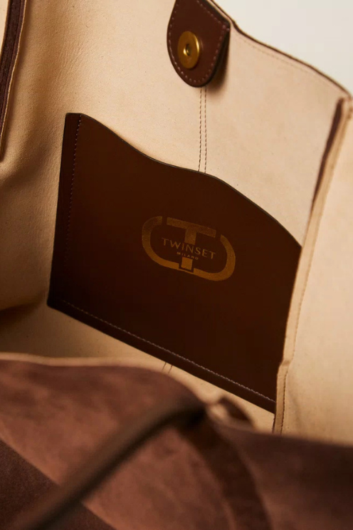 Suede Shopper - Coffee