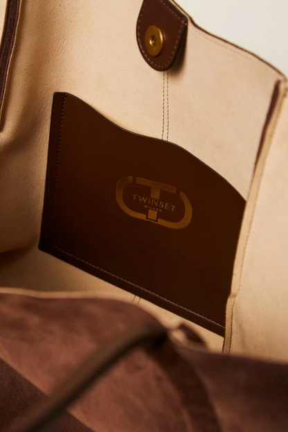 Suede Shopper - Coffee