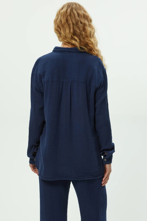 Leo Gauze Button Down Shirt
