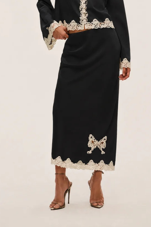 Avelaine Crepe Maxi Skirt