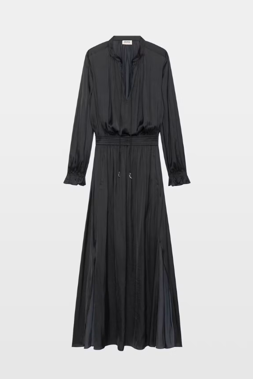 Rayado Satin Dress
