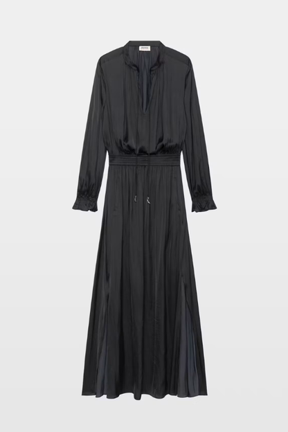 Rayado Satin Dress