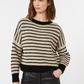 Fishermans Rib Knit Stripe Sweater