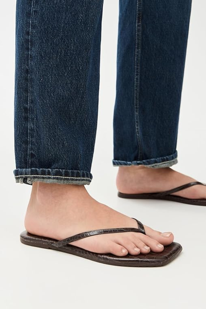 Square Toe Lilly in Croc