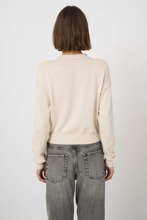 Relaxed Mini Roll Neck Sweater
