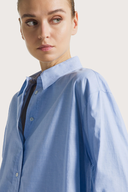 Two-tone Reversible Voile Shirt