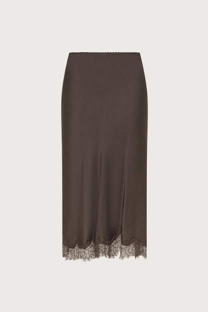 Midi Satin Skirt