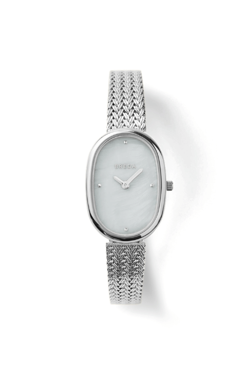 Jane Tethered Watch - Silver/Pearl