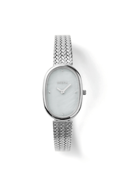 Jane Tethered Watch - Silver/Pearl