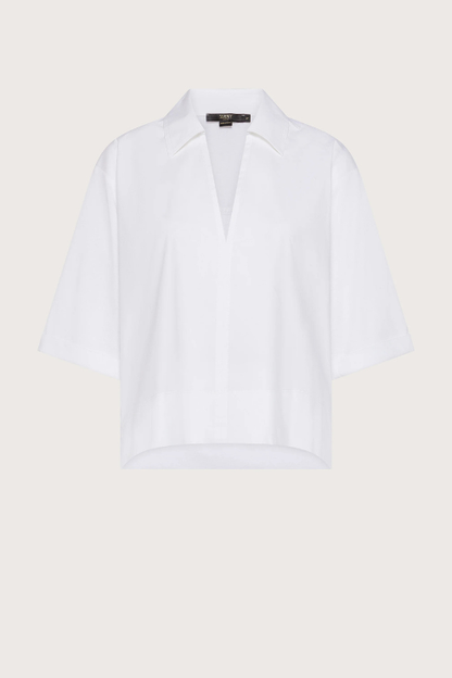 3/4 Sleeve Jersey Poplin Shirt