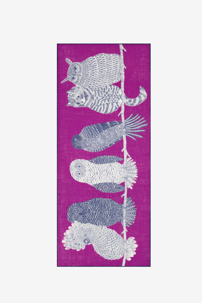 Chouette Wool Scarf – Purple