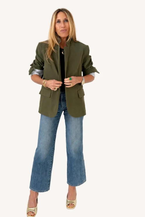 Workday Love Blazer - Army Green