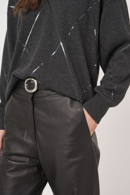 Knitted Pullover Charcoal