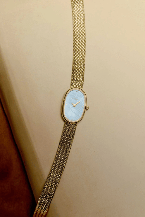 Jane Tethered Watch - Small 18mm - Gold/Sky