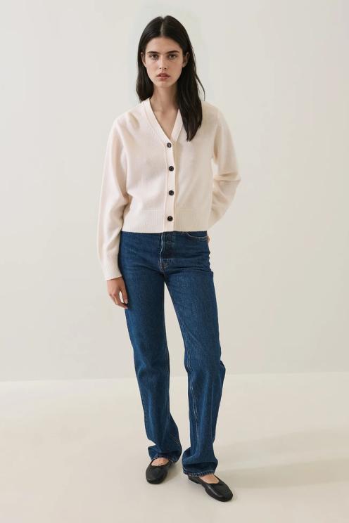 Merino Cashmere Classic Cardigan