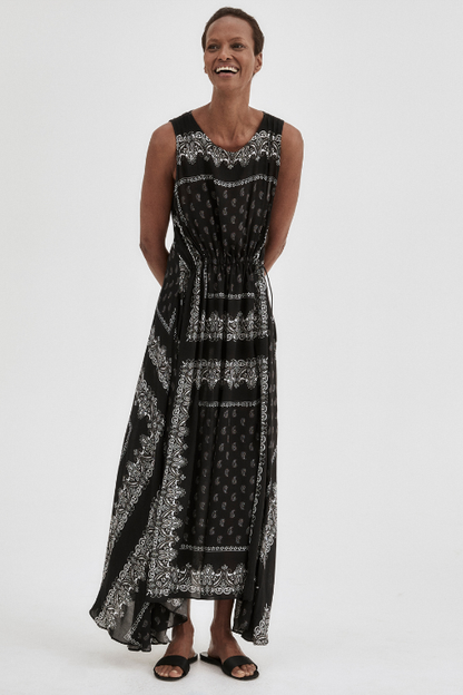 Drawstring Maxi Dress