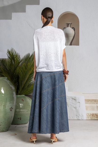 Whisper Lace Cotton Pullover