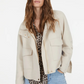 Wool Blend Cargo Jacket
