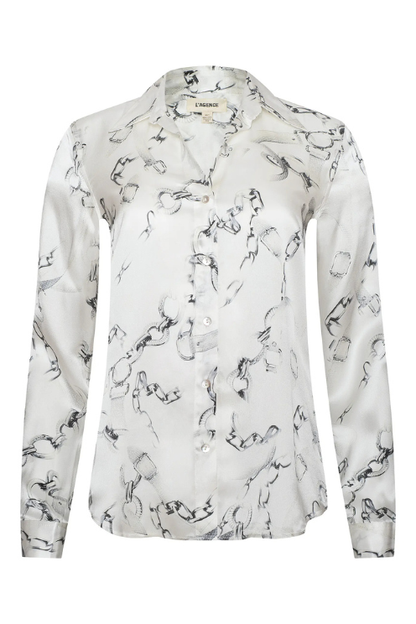 Tyler Silk Chain Print Blouse