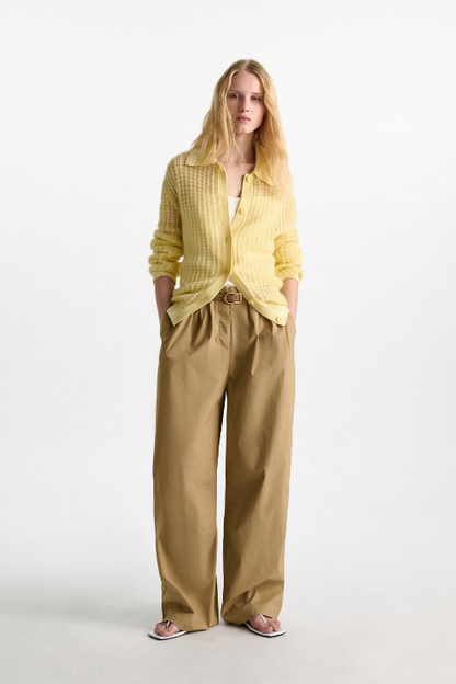 Pointelle Knit Cardi