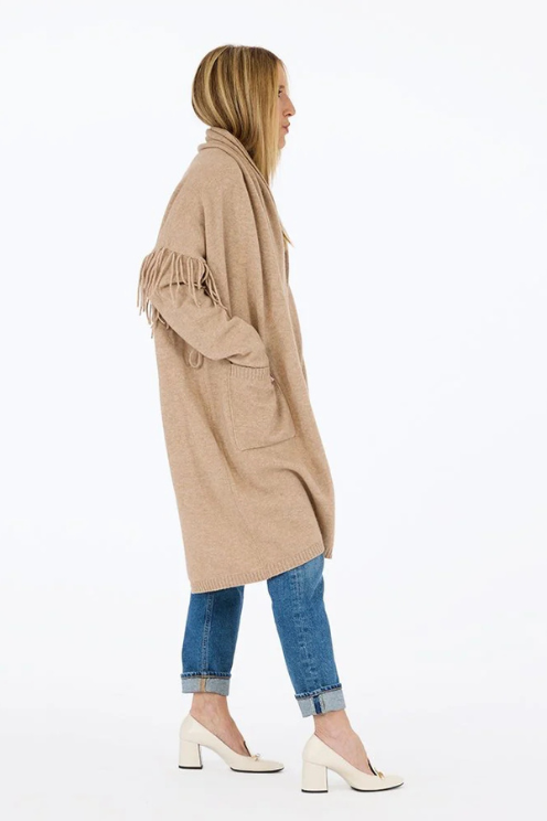 Cali Fringe Cardigan Coat
