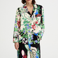 Printed 'Pajama' Blouse