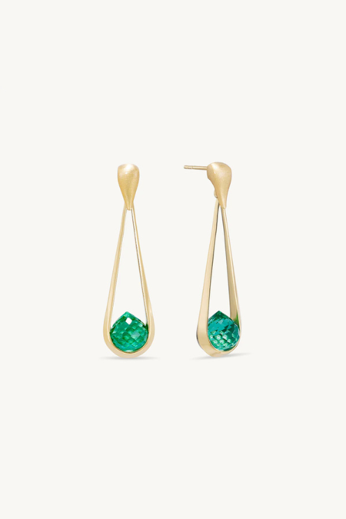 Mini Samui Earrings - Banyan Green