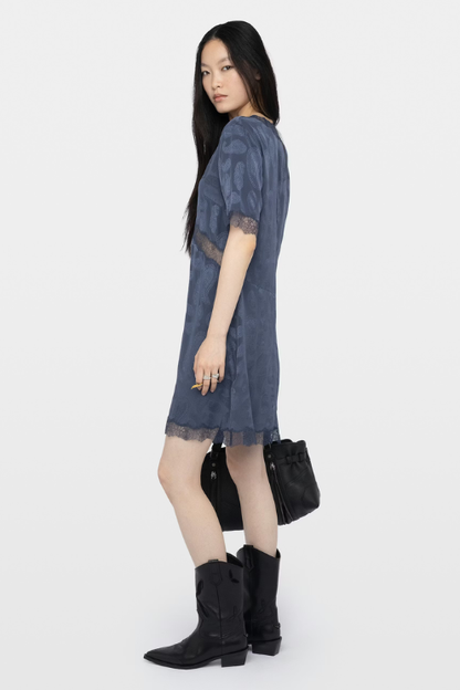 Silk Jacquard Dress
