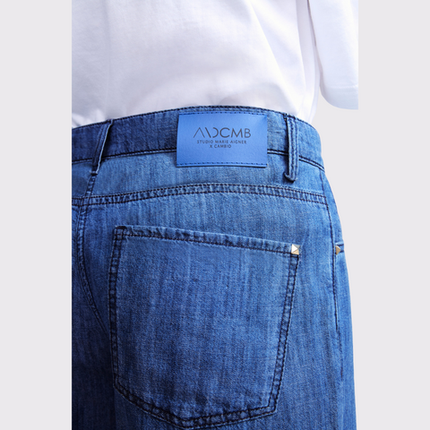 Cambio Palazzo Cropped Lightweight Pant