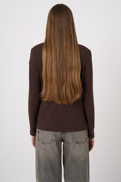 Modal-Cotton French Terry Sweatshirt Blazer