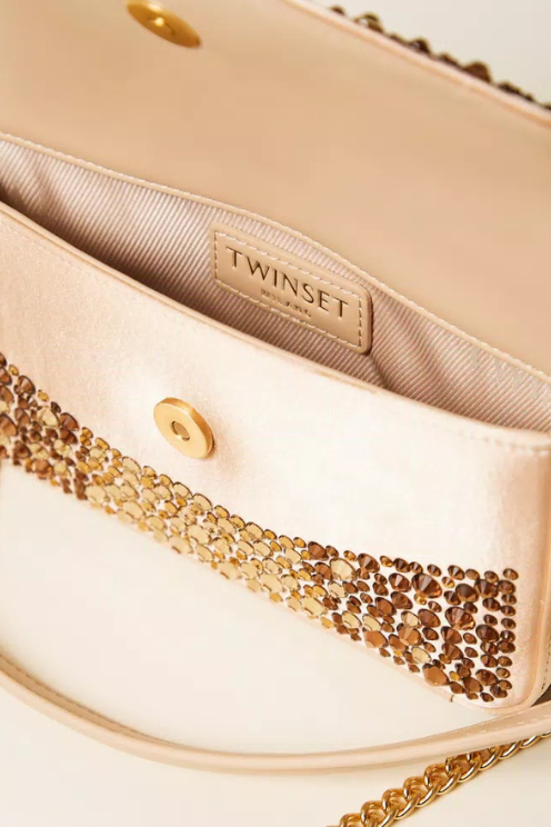 “Amie” Shoulder Bag with Rhinestones