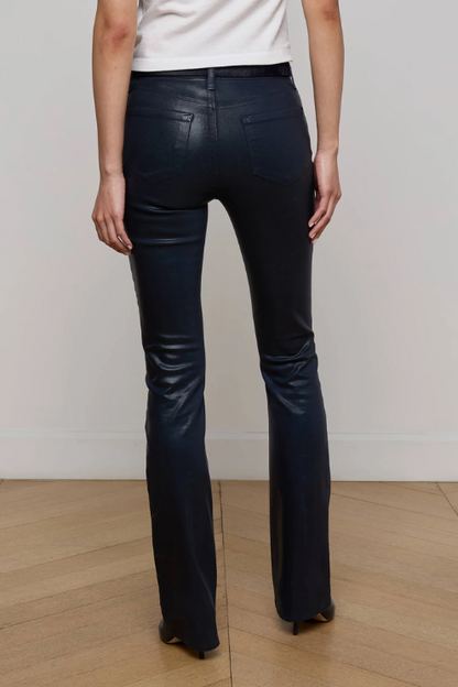 Selma Coated Bootcut Jean in Deep Midnight Coated