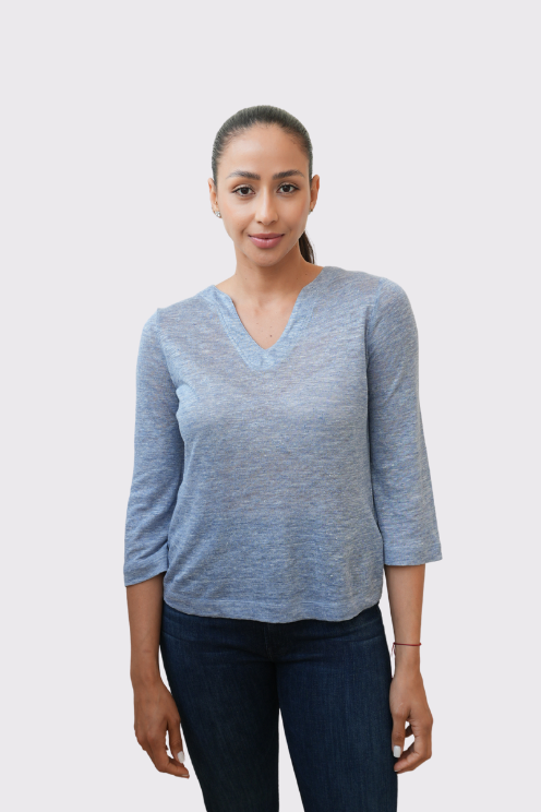 Linen Jersey Top