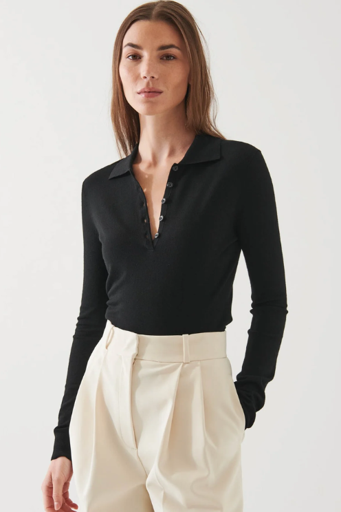 Xfine Merino Fitted Polo