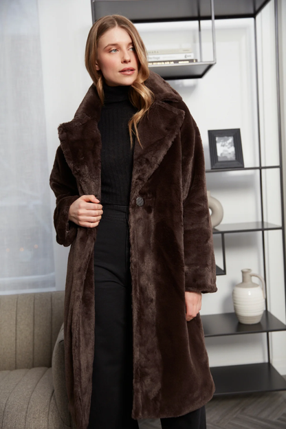 Polly Faux Fur Long Coat