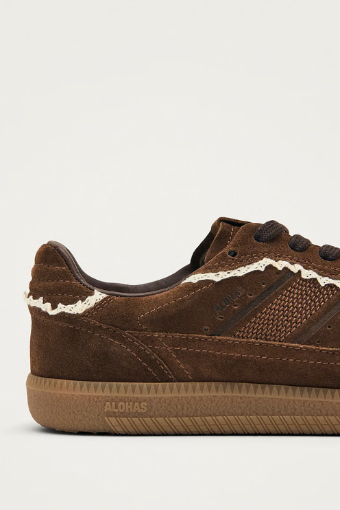 Tb.490 Crochet Chocolate Leather Sneakers